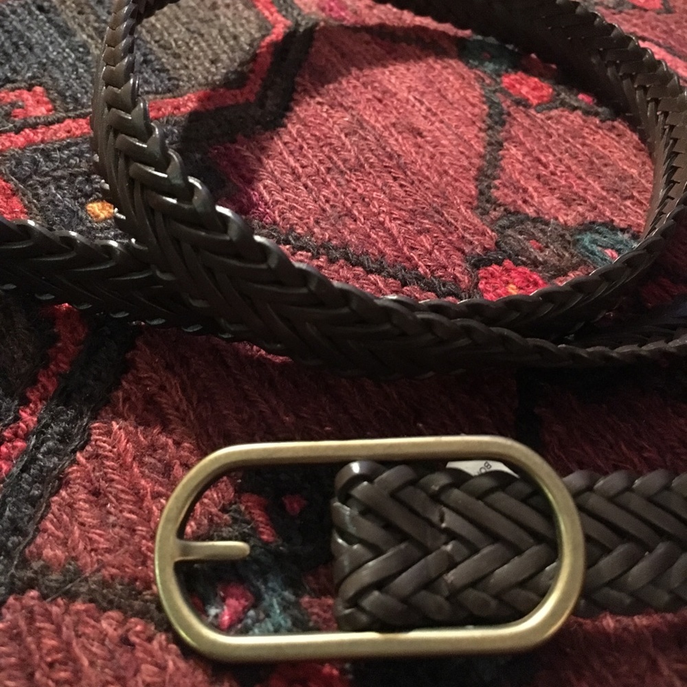 J.Crew braided bonded leather belt
